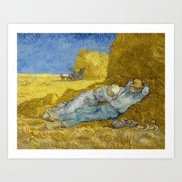 Vincent Van Gogh - Noon, Rest from work / Siesta Art Print