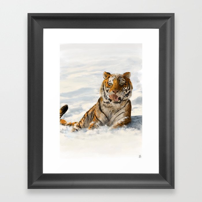 Siberian Tiger Framed Art Print
