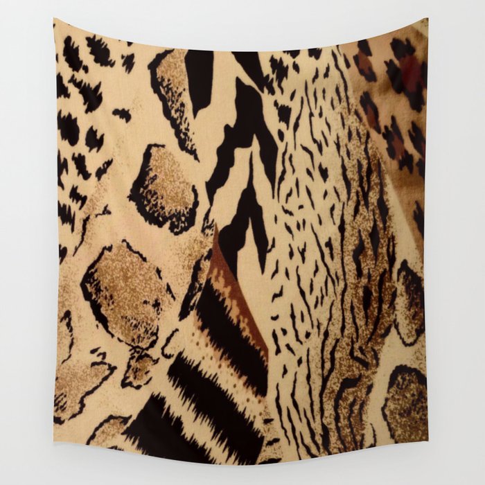 Leopard,tiger print Wall Tapestry