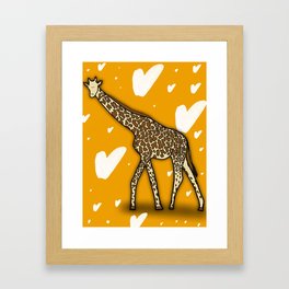 Kawaii Giraffe Framed Art Print