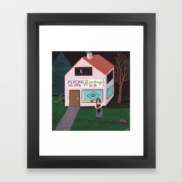 Esmeralda The Fortune Teller Framed Art Print By Angeladalinger