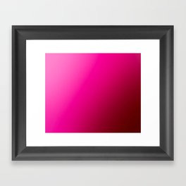Hot Pink Gradient Framed Art Print