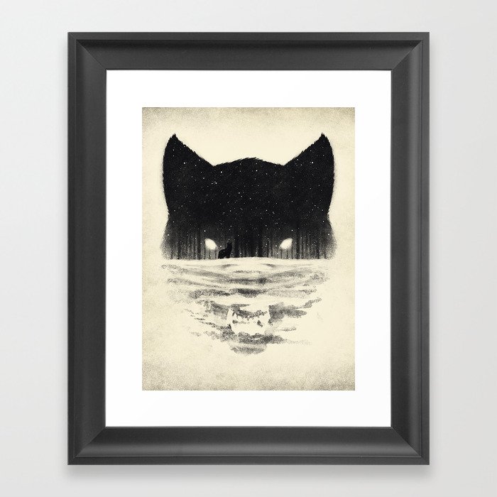Wolfy Framed Art Print