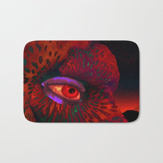 Contemplation of an alien nature Bath Mat
