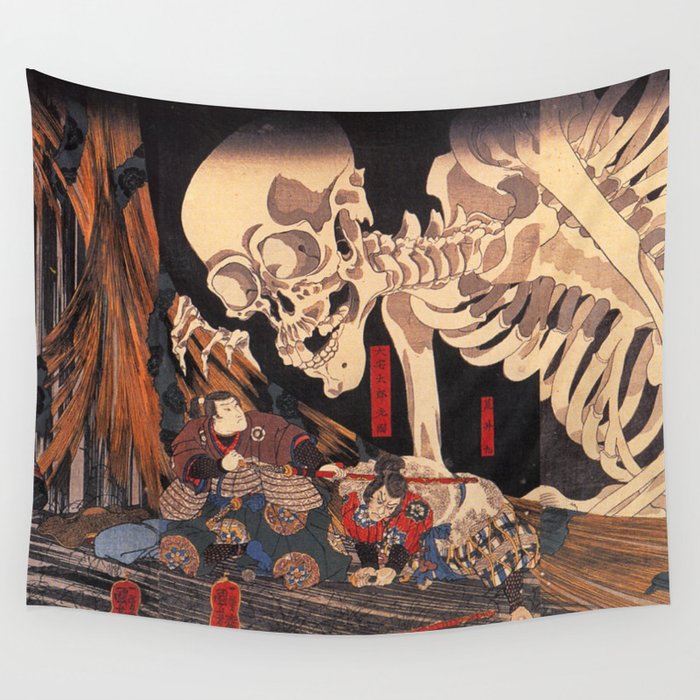Skeleton online wall tapestry