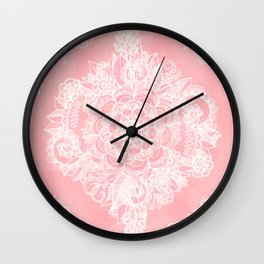 Marshmallow Lace Wall Clock