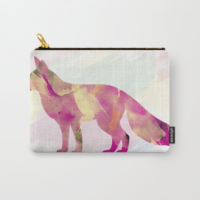 Abstract Fox Carry-All Pouch