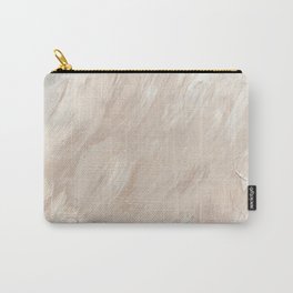 Warm Beige Abstract Acrylic Painting 09 Carry-All Pouch | Neutral, Elegant, Ombre, Background, Pearlwhite, Scandinavian, Festive, Nordic, Motherofpearl, Brushstroke 