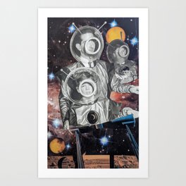 Holiday to Mars Art Print