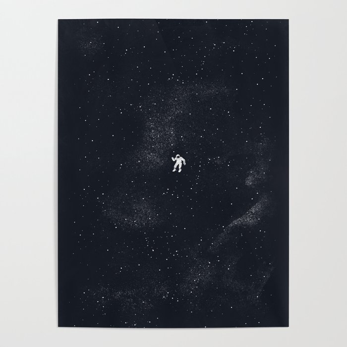 Gravity - Dark Blue Poster