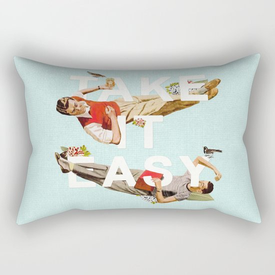 Take It Easy Rectangular Pillow
