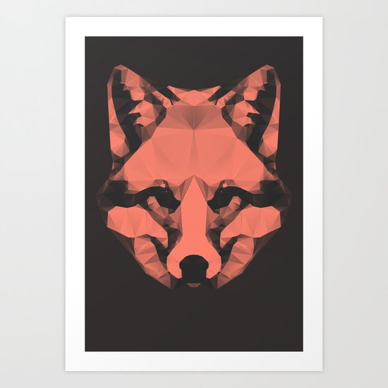 Geo - Fox Art Print