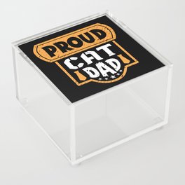 Proud Cat Dad Father's Day Acrylic Box