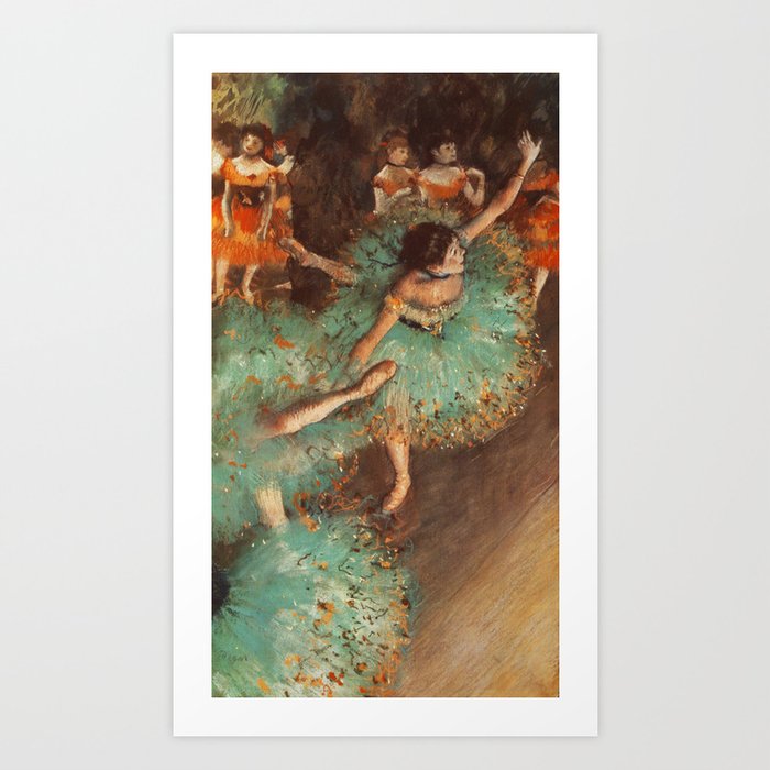 The Green Dancer 1879 By Edgar Degas | Reproduction | Famous French Painter Art Print