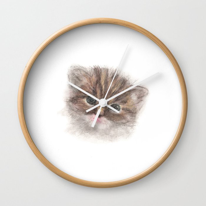 Sweet Kitten Wall Clock