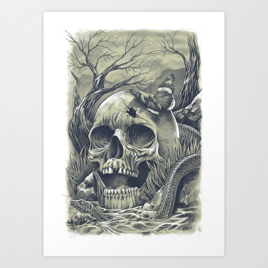 SKULL Art Print