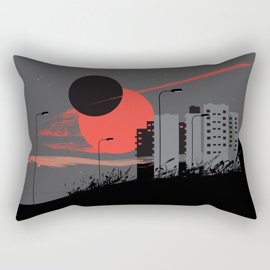 apocalypse city Rectangular Pillow