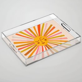 Sunshine – Retro Ochre Palette Acrylic Tray