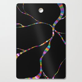 Colorful Connection Abstract Shapes Cutting Board