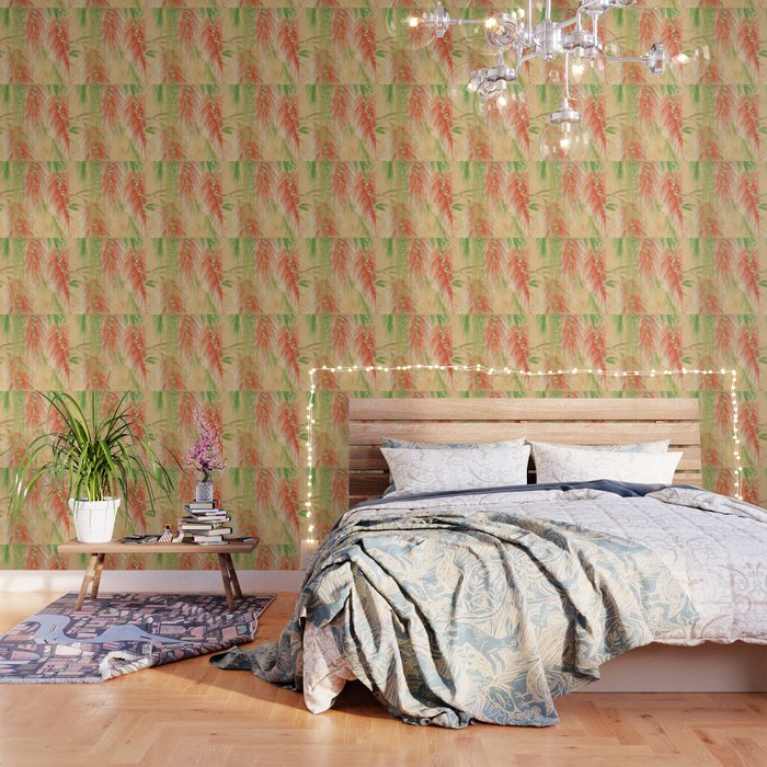 Red Weeping Willow Wallpaper By Ariadne Society6