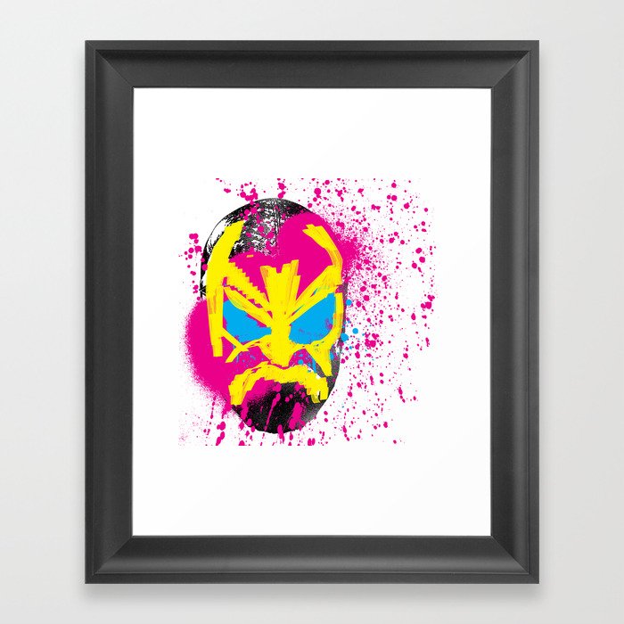 Luchador Mask.  Framed Art Print