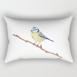 Blue Tit Rectangular Pillow