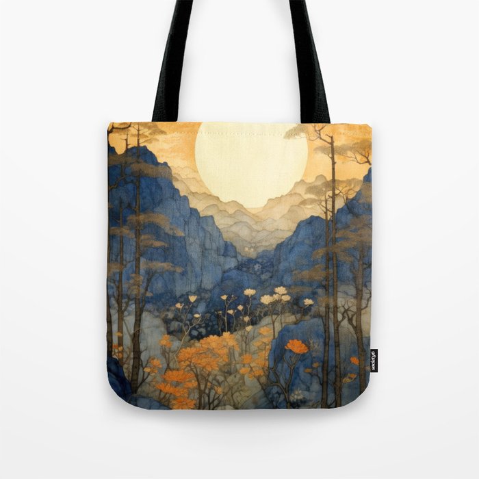 Sunrise Over A Valley Tote Bag