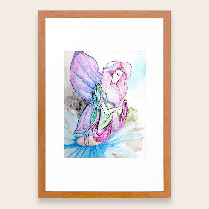 Fairy Framed Art Print By Tillyvalentine Society6 Fairy Framed Art Print
