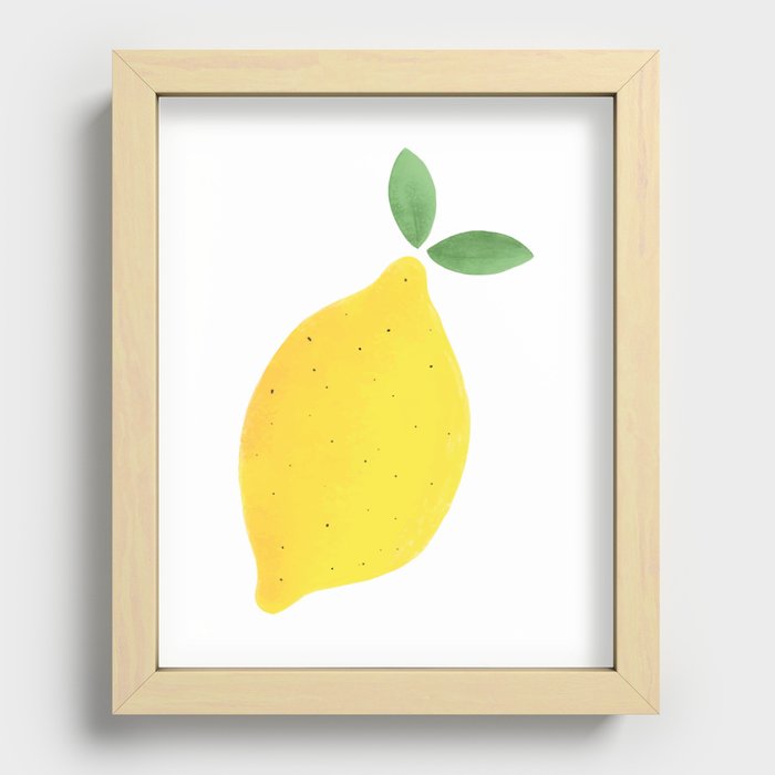 Sweet Lemon Recessed Framed Print