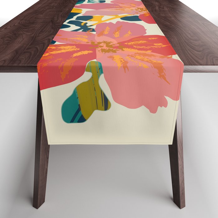 colorful orchid Table Runner