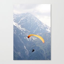 Parachute in Chamonix Canvas Print