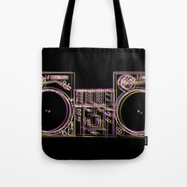 Turntable and Mixer illustration - sketch / drawing Tote Bag