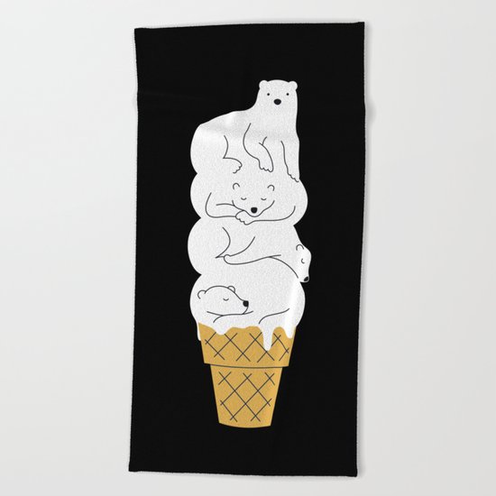 The Melting Polar Beach Towel