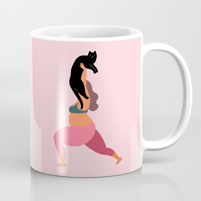 Yoga With Cat 05 Coffee Mug