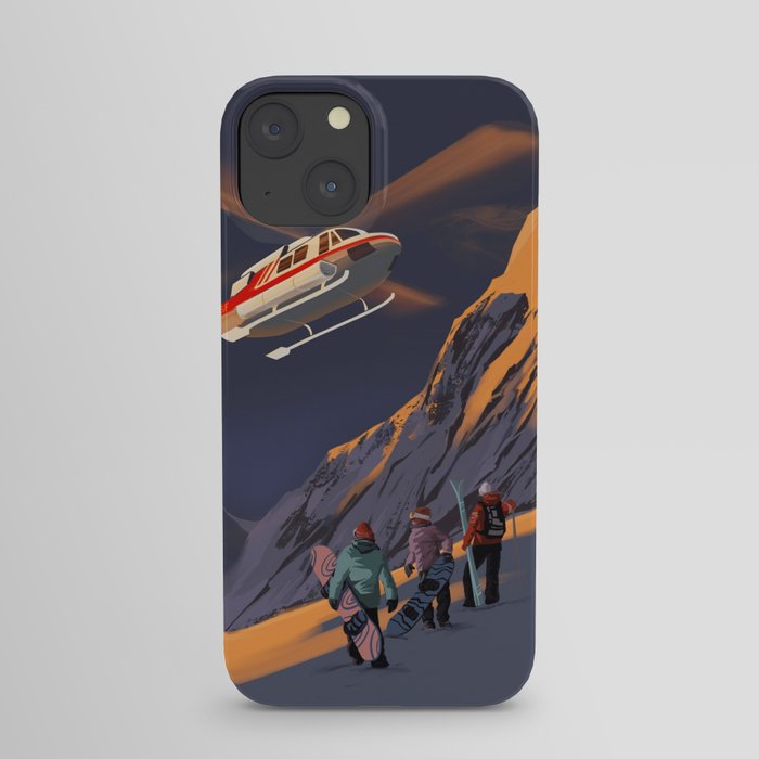 Sunrise Heli Ski iPhone Case
