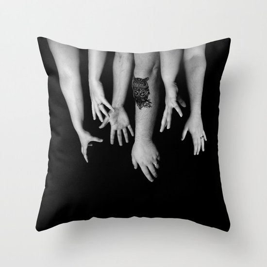 Hands Throw Pillow