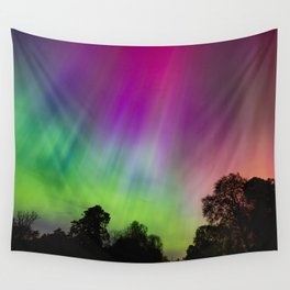 Northern Lights Aurora Borealis - Forest Dreams Wall Tapestry