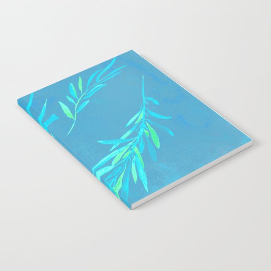 Eucalyptus leaves blue Notebook
