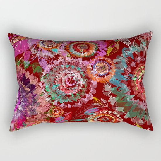 Floral abstract(54) Rectangular Pillow