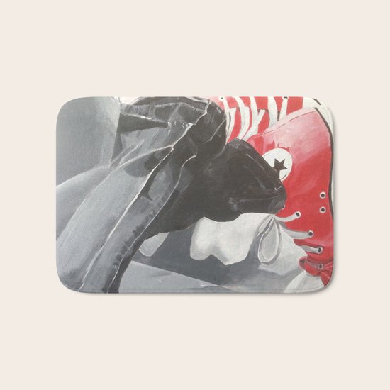 Red shoes #2 Bath Mat