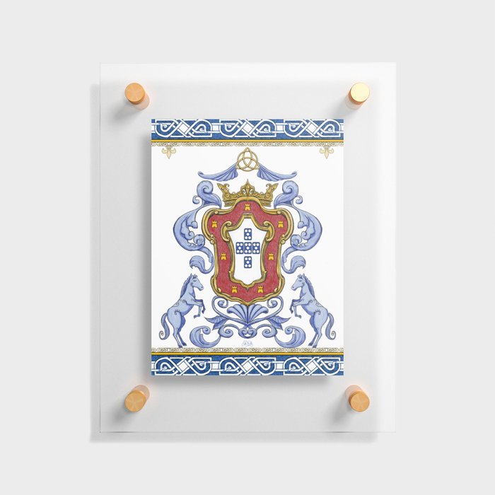 Portuguese Crest Floating Acrylic Print