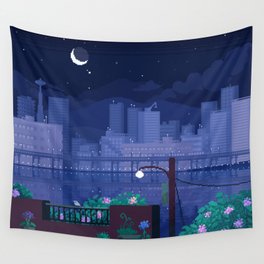Seattle Nights Wall Tapestry