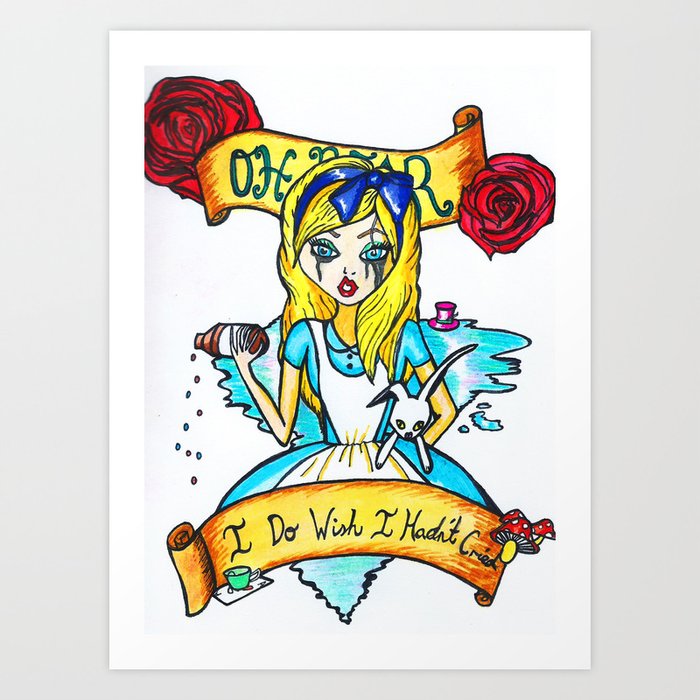 Alice In Doubt Art Print