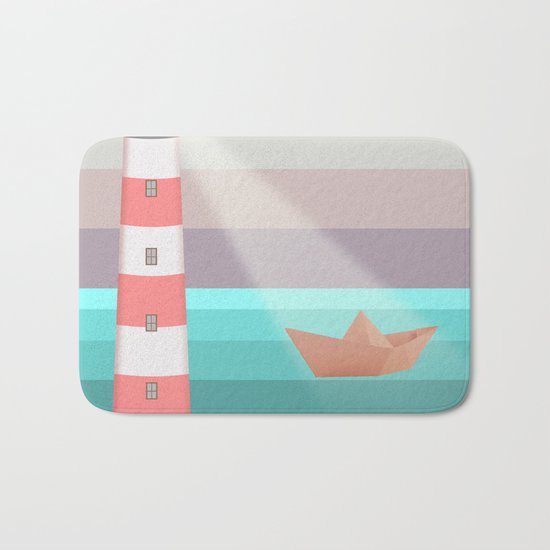 YOU ARE NOT ALONE (Origami) Bath Mat