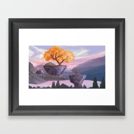 Floating islands Framed Art Print