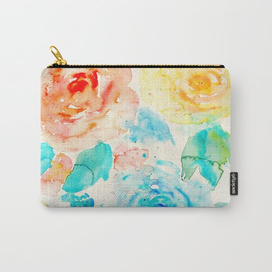 Abstract Flowers 04 Carry-All Pouch