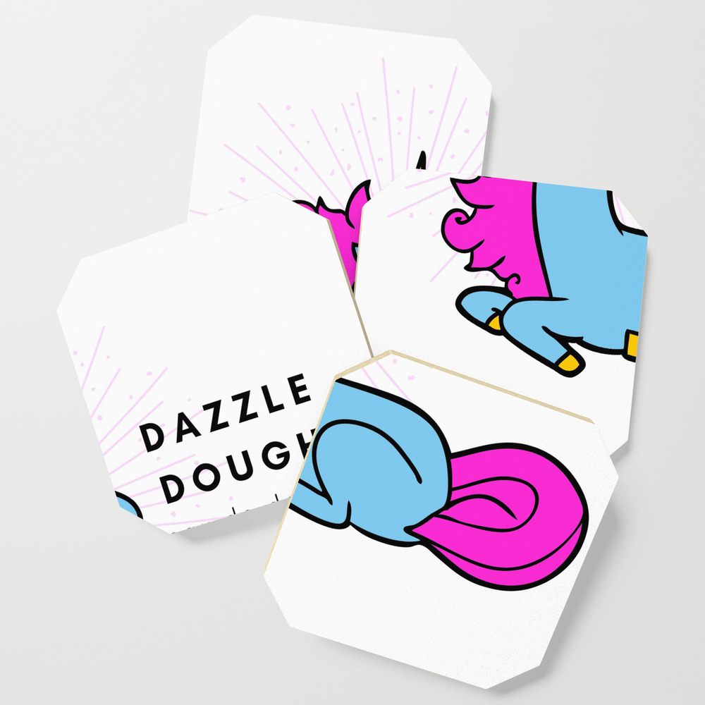 Dazzle Dough Coasters by chefwearlife