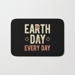 Earth Day Bath Mat | Earthdayquote, Happyearthday, Earthdayart, Environment, Ecofriendly, Vintage, Awareness, Trees, Recycle, Climatechange 