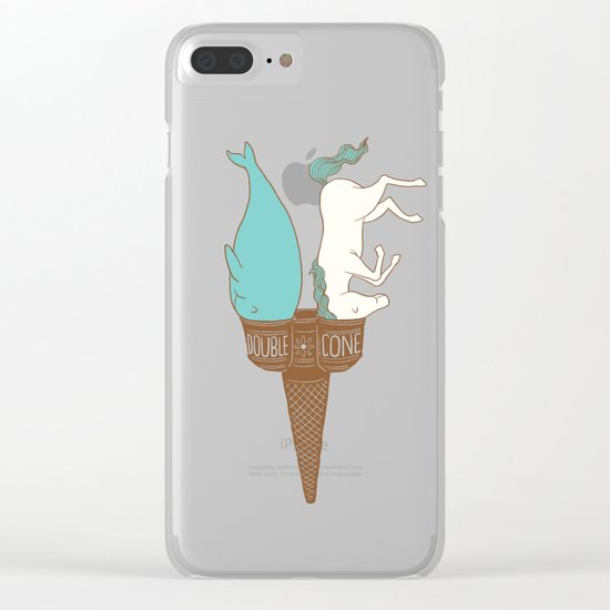 Double Cone Clear iPhone Case