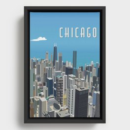 Chicago Cityscape Framed Canvas
